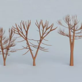 Winter Trees 3d model