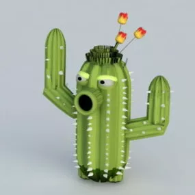 Cartoon Cactus 3d model