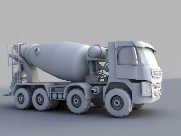 Concrete Mixer Truck 3d model Concrete Mixer Truck 3d model