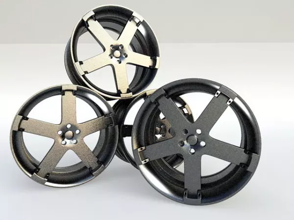 Car Wheel Modern Rim 3d model