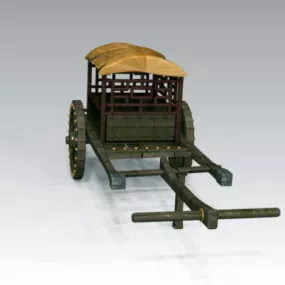 Medieval Wagon 3d model
