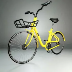 Yellow Bike 3d model