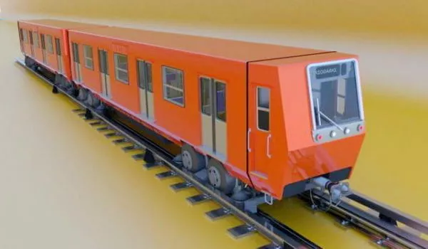 Red Train Caboose 3d model