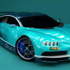 2017 Bugatti Chiron 3d model