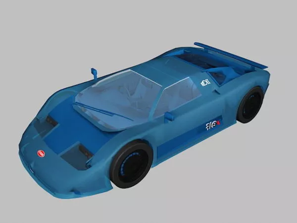 Bugatti Sports Car 3d model Bugatti Sports Car 3d model