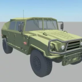 Military Jeep Truck 3d model