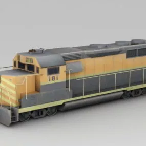 Train Enginecar 3d model