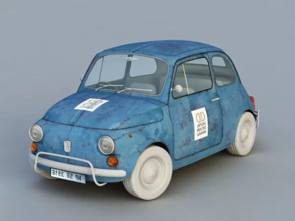 1959 Fiat 500 N 3d model 1959 Fiat 500 N 3d model