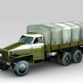 Studebaker U3 Furgon Military Truck 3d model