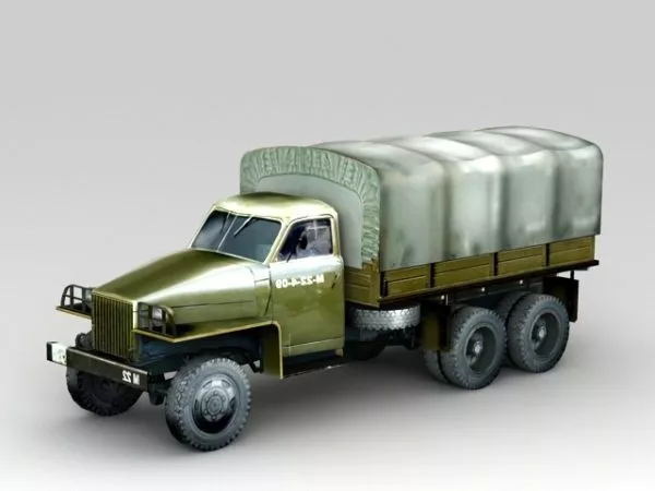 Studebaker U3 Furgon Military Truck 3d model Studebaker U3 Furgon Military Truck 3d model