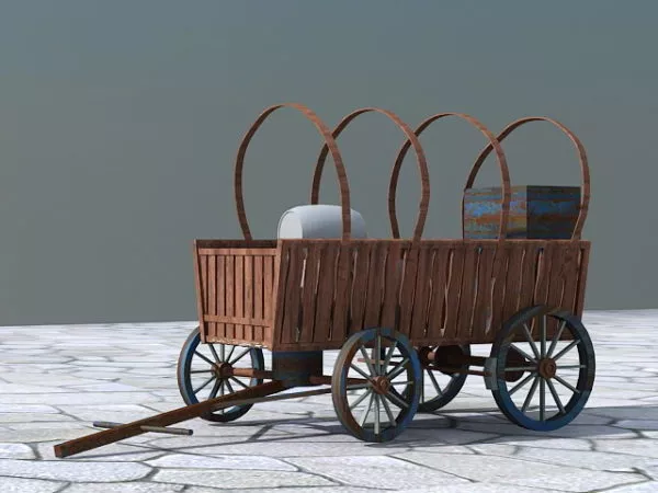 Wire Shopping Cart 3d model