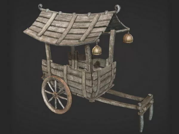 Victorian Carriage Vehicle 3d model