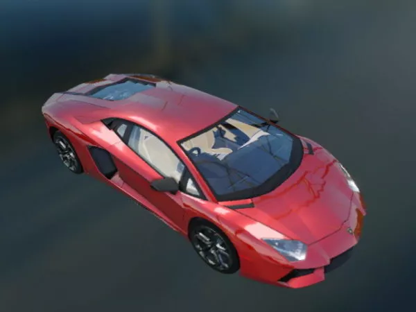 White Lamborghini Gallardo 3d model