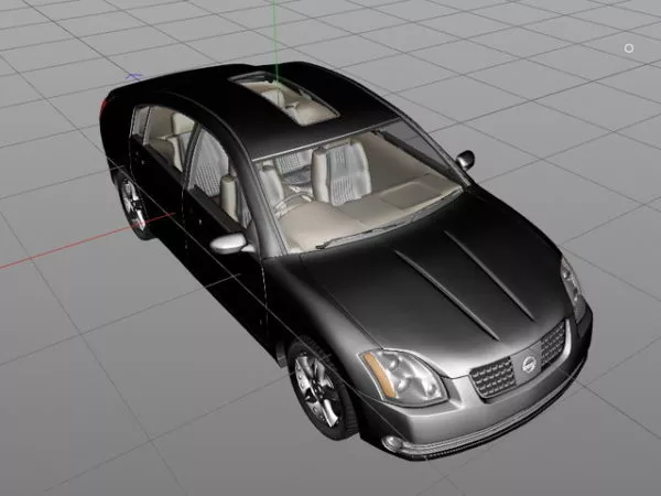 Red Nissan Patrol Y60 Suv 3d model
