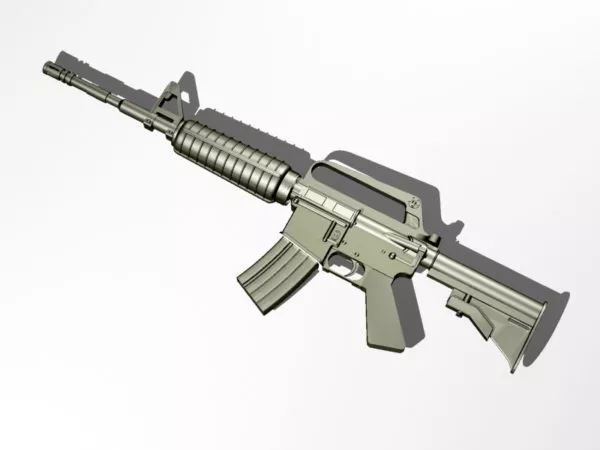 M4a1 Carbine Assault Rifle 3d model M4a1 Carbine Assault Rifle 3d model