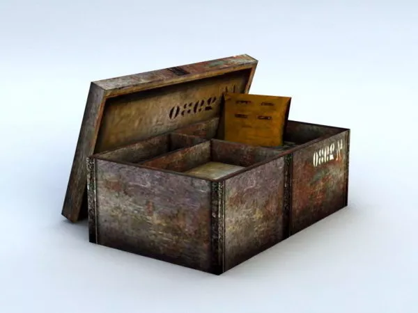 Ammo Box Stack 3d model