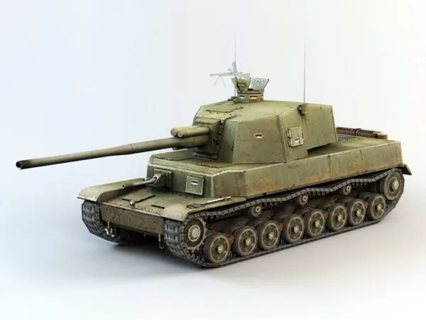 Type 5 Chi-ri Medium Tank 3d model Type 5 Chi-ri Medium Tank 3d model
