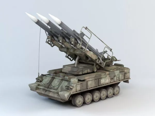 Wiesel Ozelot Air Defense System 3d model