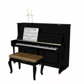 Upright Piano 3d model