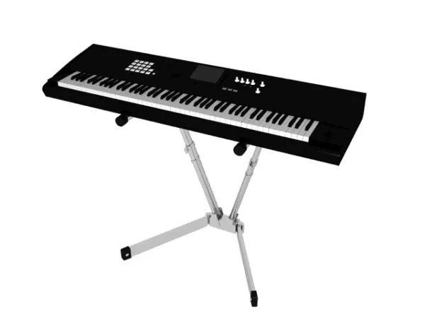 Digital Music Mixer Board 3d model
