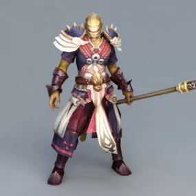 Monkey Warrior Animation 3d model