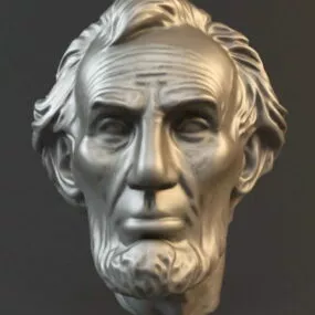 Abraham Lincoln Statue Head 3d model