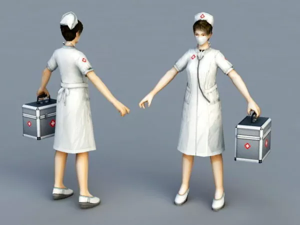 Female Doctor 3d model