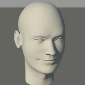 Young Man Head 3d model