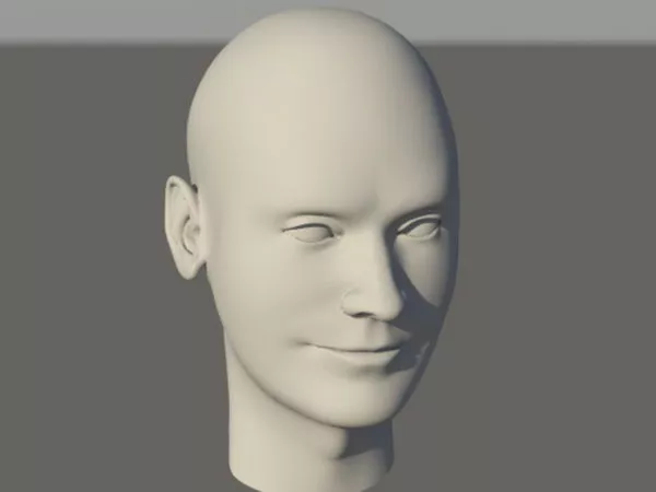 Man Head Portrait Realistic Skin 3d model