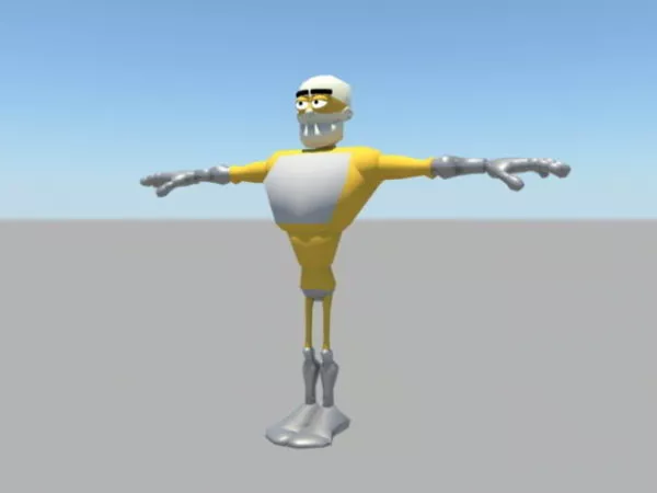 Robot Superman Rig 3d model Robot Superman Rig 3d model
