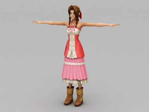 Aerith Gainsborough 3d model Aerith Gainsborough 3d model