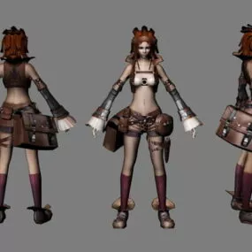 Pathfinder Female Rogue 3d model