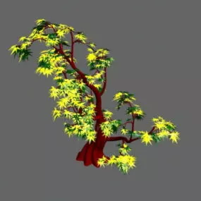 Yellow Maple Tree 3d model