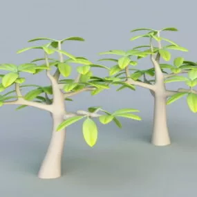 Small Cartoon Tree 3d model