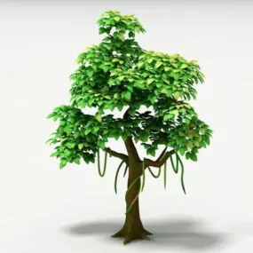 Cartoon Tree 3d model