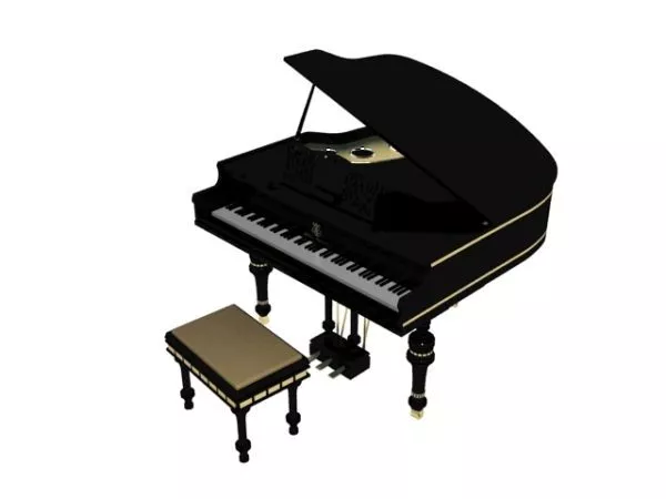 Steinway Grand Piano 3d model Steinway Grand Piano 3d model