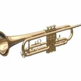 Bb Trumpet 3d model