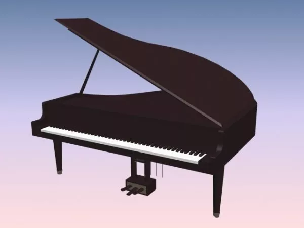 Grand Piano 3d model Grand Piano 3d model