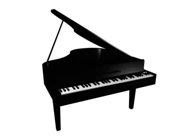 Grand Piano Object 3d model