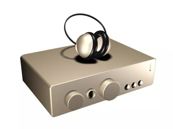 Audio Power Amplifier Device 3d model