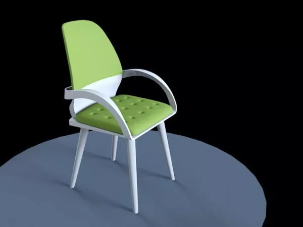Modern Dining Chair With Arms 3d model Modern Dining Chair With Arms 3d model