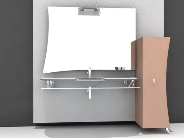 Wide Sink Sanitary 3d model