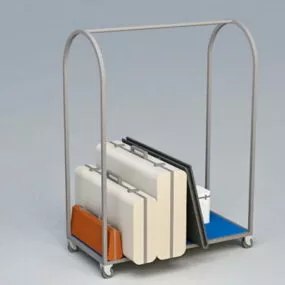 Hotel Luggage Cart 3d model