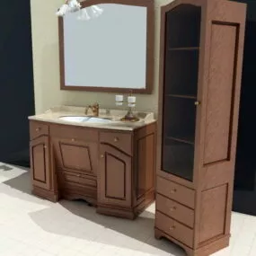 Vintage Bathroom Sink Vanities 3d model