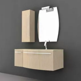 Wall Mount Floating Bathroom Vanity 3d model