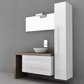Modern Bathroom Vanity Set 3d model