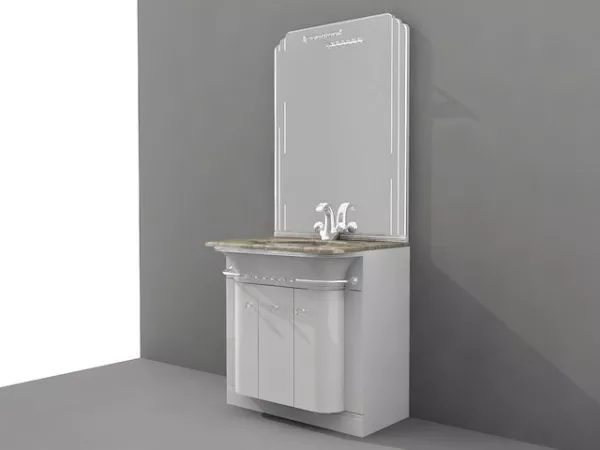 Small Bathroom Vanity With Storage 3d model Small Bathroom Vanity With Storage 3d model