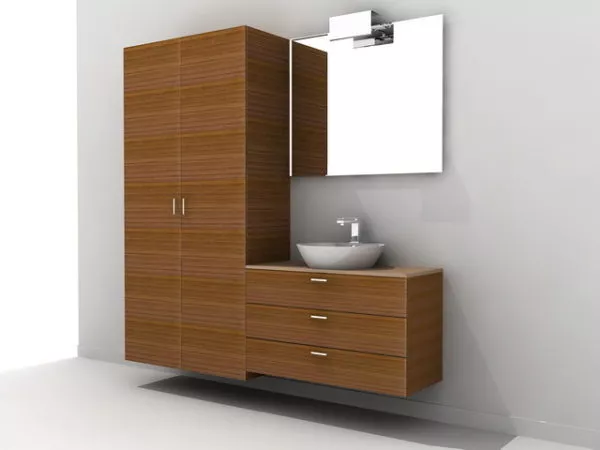 Dress Vanity With Drawers 3d model
