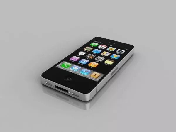 Black Apple Iphone 5 3d model