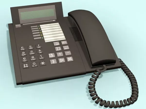 Golden Vintage Telephone 3d model